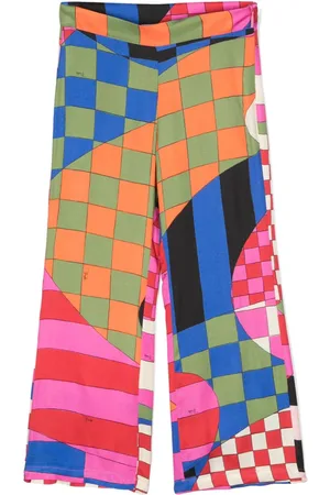 PUCCI Junior Gerade Hose mit Giardino-Print
