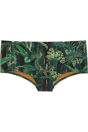 Lygia & Nanny Parati Badehose mit Blatt-Print