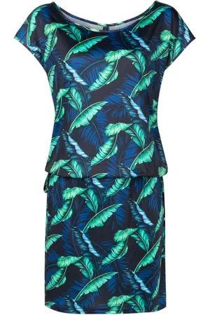Lygia & Nanny Shiva Minikleid mit Blatt-Print