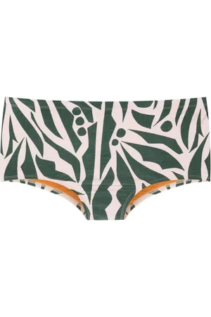Lygia & Nanny Copacabana Badehose mit Blatt-Print