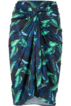 Lygia & Nanny Orixa Kaftan mit Blatt-Print