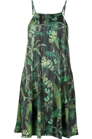 Lygia & Nanny Isis Minikleid mit Blatt-Print