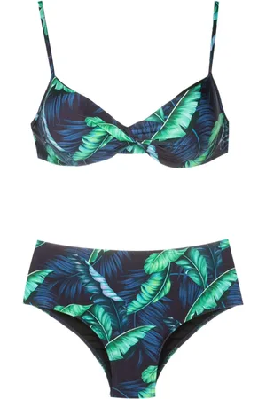 Lygia & Nanny Veronica Bikini mit Blatt-Print