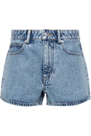 Alexander Wang Jeans-Shorts mit Kristallen