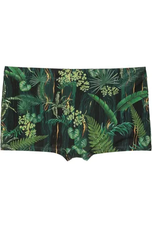 Lygia & Nanny Tijuca Badehose mit Blatt-Print