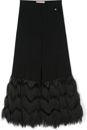 Elisabetta Franchi Weite Hose mit Fransen
