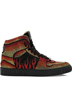 Philipp Plein High-Top-Sneakers mit Kristallen