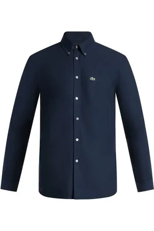 Lacoste Hemd mit Logo-Applikation