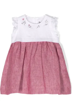 Il gufo Maxikleid mit Blumenstickerei