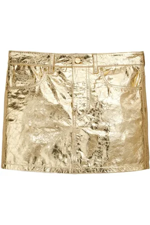 Marc Jacobs Mid-rise metallic miniskirt