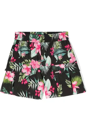 MONNALISA Cargo-Shorts mit Blumen-Print