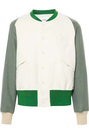 VISVIM Filz-Collegejacke mit Logo-Patch