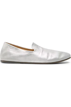 MARSÈLL Loafer aus Metallic-Leder