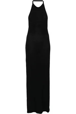 Saint Laurent Maxikleid mit Neckholder