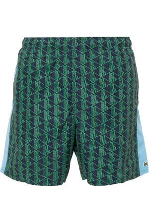Lacoste Badeshorts mit Monogramm-Print