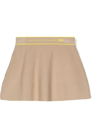 Elisabetta Franchi Gestrickter Rock mit Logo-Bund