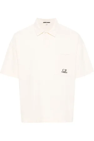C.P. Company Poloshirt mit Logo-Stickerei