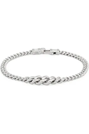 TOM WOOD Dean Panzerkettenarmband aus Sterlingsilber