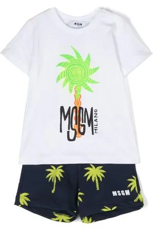 Msgm Short-Set mit Palmen