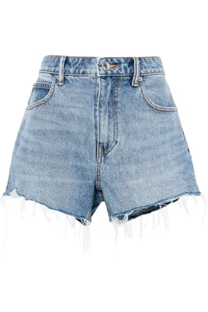 Alexander Wang Bite Jeans-Shorts mit Logo-Prägung