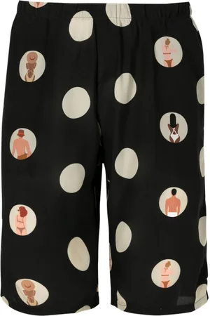 AMIR SLAMA Segelshorts mit Polka Dots