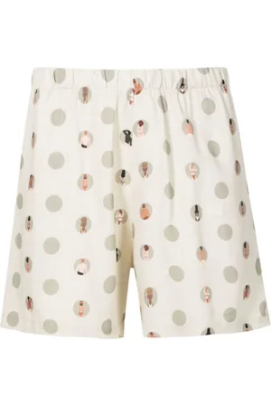 AMIR SLAMA Shorts mit grafischem Print