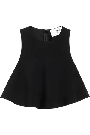 Ami Ausgestellte Cropped-Bluse