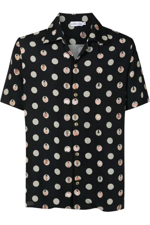 AMIR SLAMA Hemd mit Polka Dots