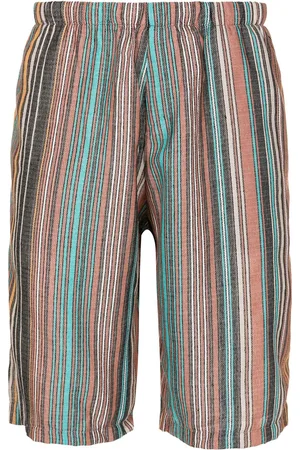 AMIR SLAMA Gestreifte Jacquard-Shorts