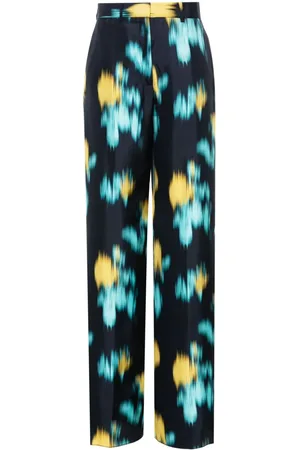 Lanvin Weite Hose mit abstraktem Print