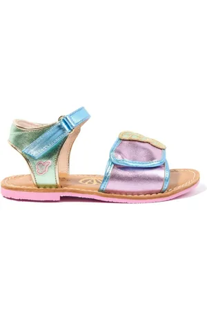 SOPHIA WEBSTER Metallic-Sandalen mit Schmetterlingen