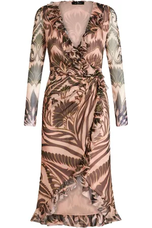 Etro Seidenkleid mit grafischem Print