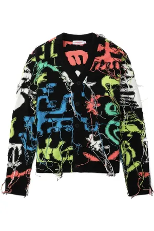 Charles Jeffrey Loverboy Cardigan im Distressed-Look