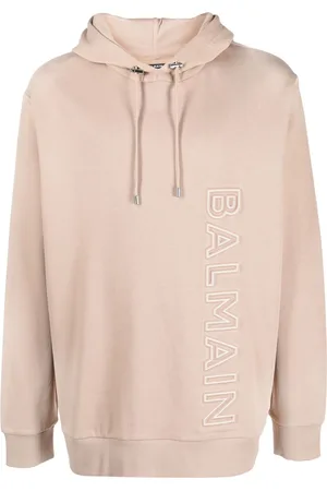 Balmain Hoodie mit Logo-Prägung