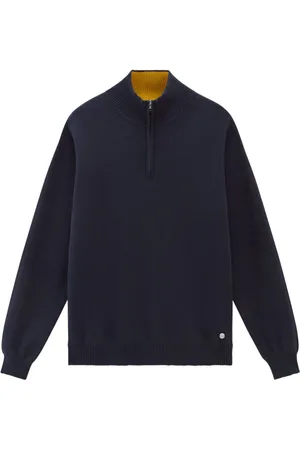 Woolrich Half-Zip-Pullover mit Logo-Schild