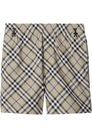 Burberry Equestrian Knight Shorts mit Check