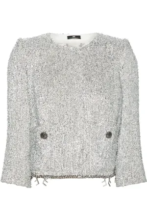 Elisabetta Franchi Kurze Tweed-Jacke
