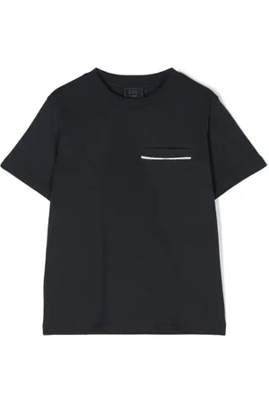 FAY T-Shirt mit Logo-Stickerei