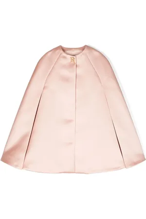 Elisabetta Franchi Cape mit Logo-Schild