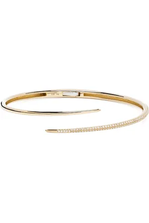 Adina Reyter 14kt Thorn Gelbgoldarmspange mit Diamant