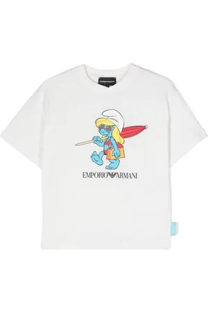 Emporio Armani T-Shirt mit Schlümpfe-Print