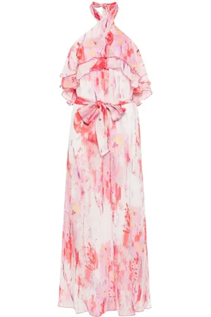 Msgm Maxikleid mit Blumen-Print