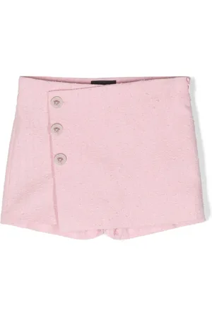 VERSACE Tweed-Shorts mit Medusa-Knöpfen