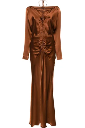 Alberta Ferretti Midikleid aus Satin