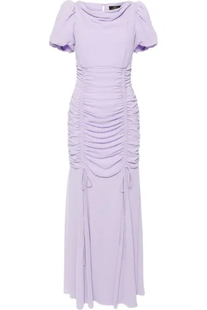 De La Vali Gerafftes Amandine Maxikleid