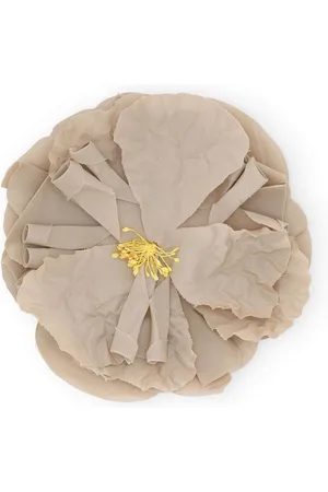 Dolce & Gabbana Popeline-Brosche mit Blumenapplikation