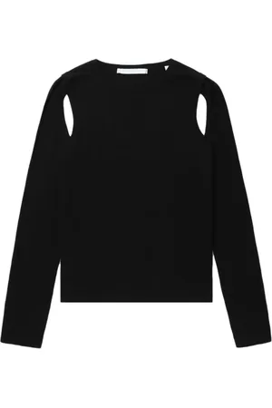 Helmut Lang Fein gestrickter Pullover mit Cut-Out