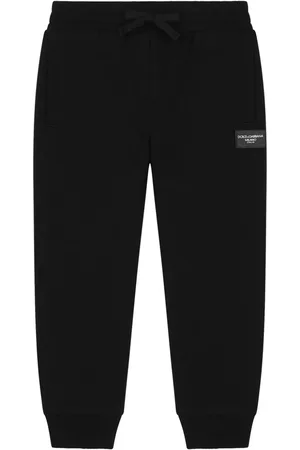 Dolce & Gabbana Jersey-Jogginghose mit gummiertem Logo