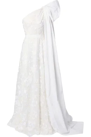 Erdem Bestickte Hanne One-Shoulder-Robe