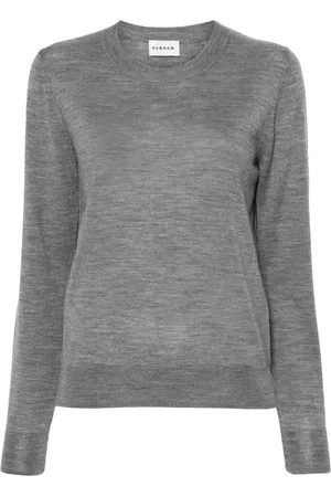 P.A.R.O.S.H. Melierter Pullover mit Rundhalsausschnitt